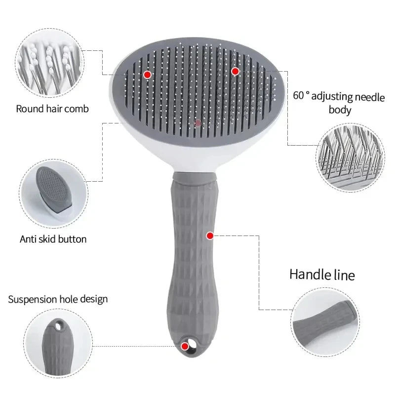 Brosse de Toilettage Pawlm — Démêlante & Anti-Poils Morts